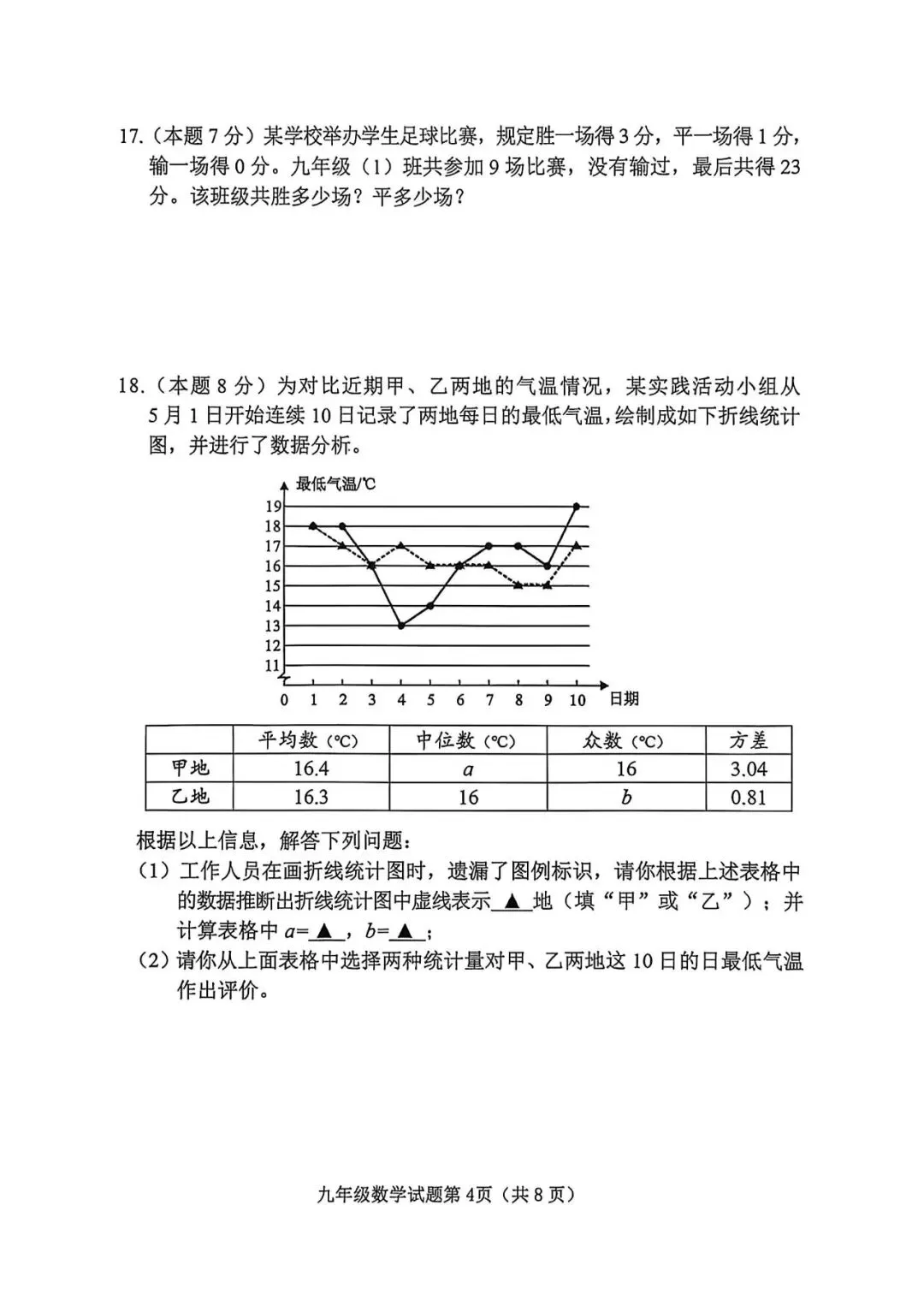 【榆次二模】试卷及答案-第22张图片-四季读书网
