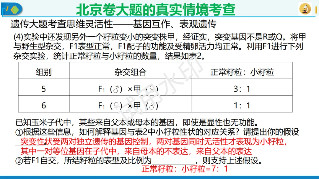 北京卷生物高考典型试题解析,附真题套卷及解析下载-第16张图片-四季读书网