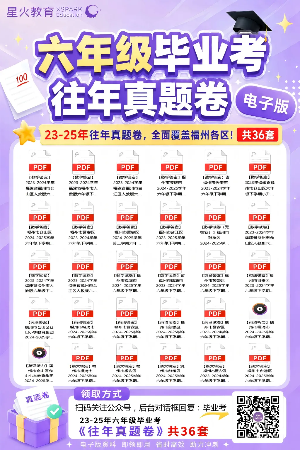 免费领取!福州往年小学毕业考真题卷汇总!-第1张图片-四季读书网