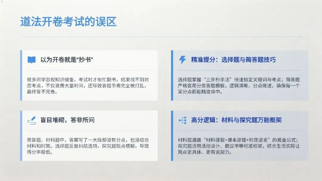 2026安徽中考道法|答题模板+解题技巧全梳理-第2张图片-四季读书网