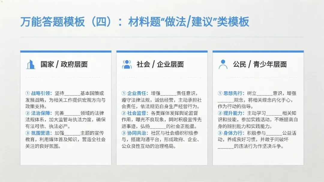 2026安徽中考道法|答题模板+解题技巧全梳理-第9张图片-四季读书网