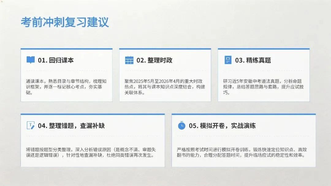 2026安徽中考道法|答题模板+解题技巧全梳理-第12张图片-四季读书网