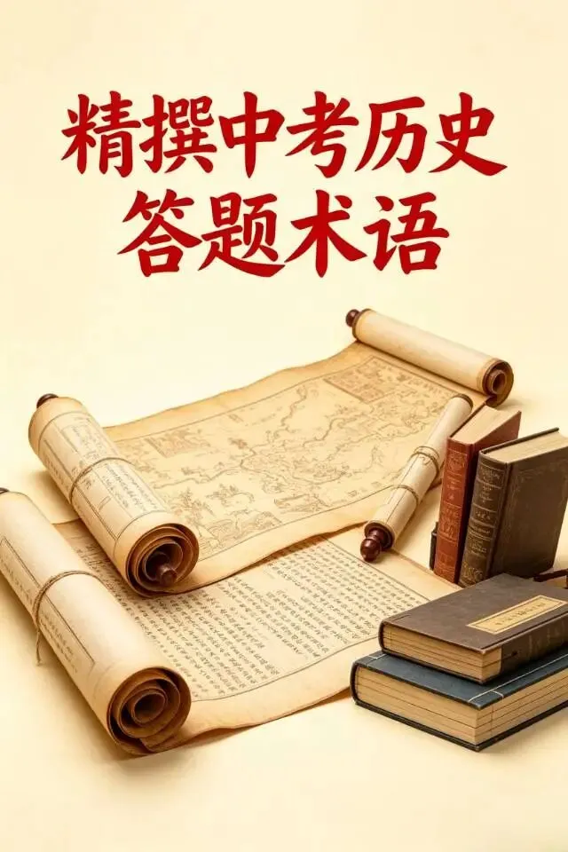 中考历史主观题拿分秘籍|全套答题术语整理,踩点得分不丢冤枉分!-第1张图片-四季读书网
