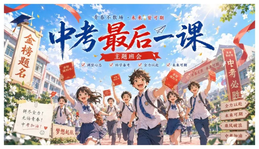 中考考前最后一课班会-第1张图片-四季读书网