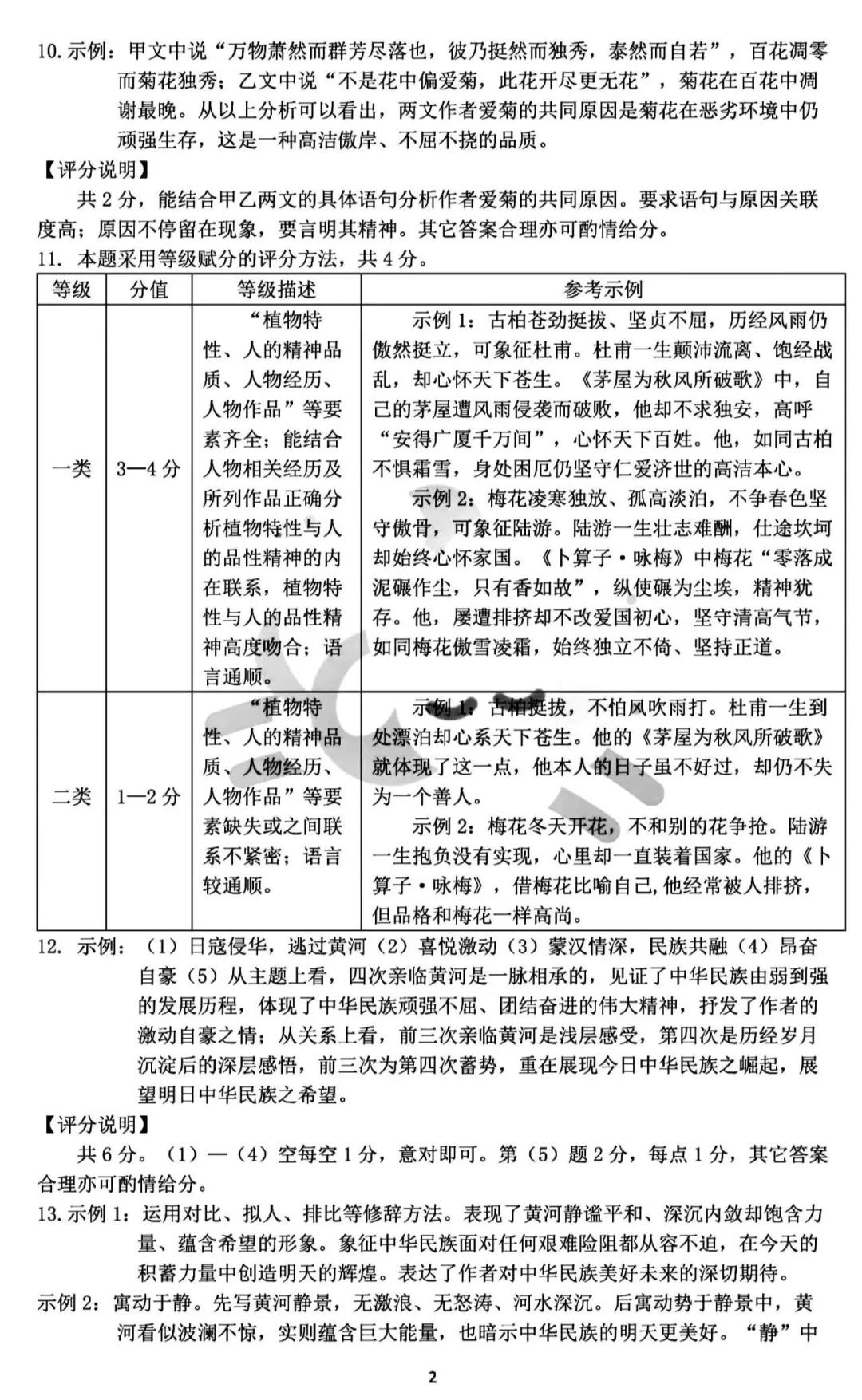 2026年5月青山中考二模试卷及答案(全科)-第9张图片-四季读书网