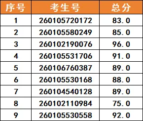 沈阳飞跃实验中学(高中部)2026年中考播音主持与表演特长生专项测试合格名单-第7张图片-四季读书网