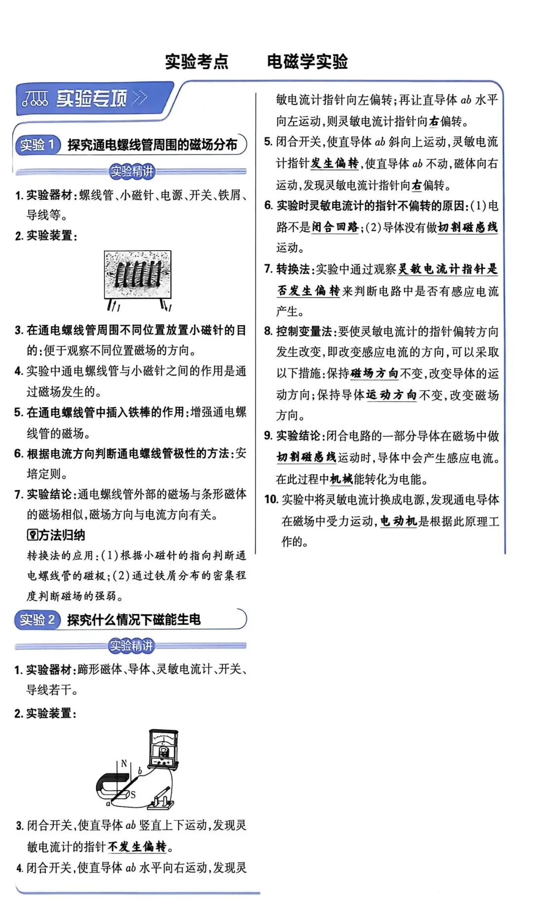 干货 | 中考物理电与磁、电磁学实验考点-第3张图片-四季读书网
