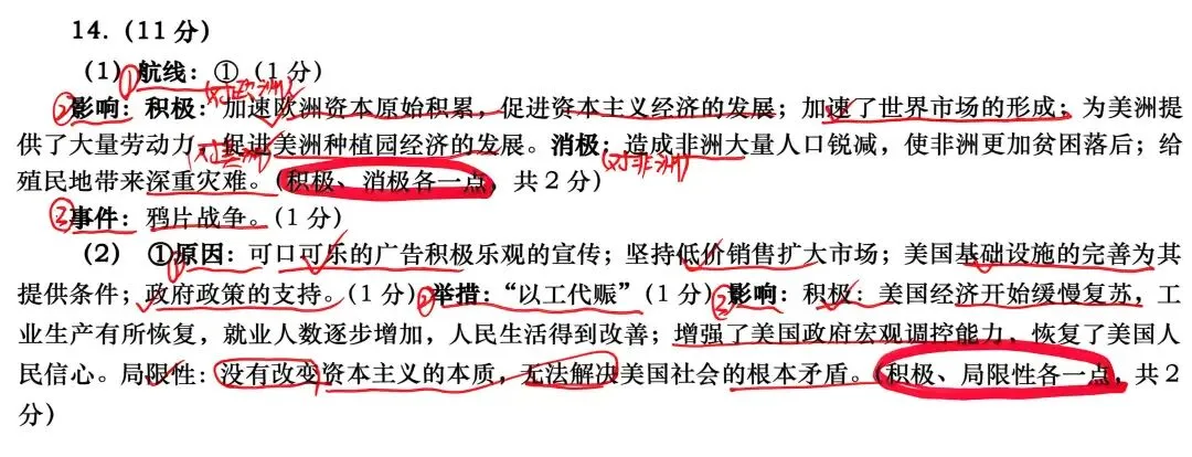 【中考历史】好题分享 小可乐见证大历史(高新一中六模)-第2张图片-四季读书网
