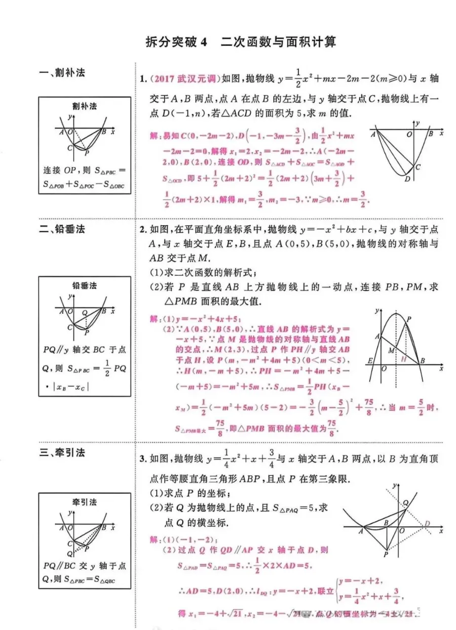 中考数学最后一道坎:二次函数压轴题,全部吃透,多拿10分!-第5张图片-四季读书网
