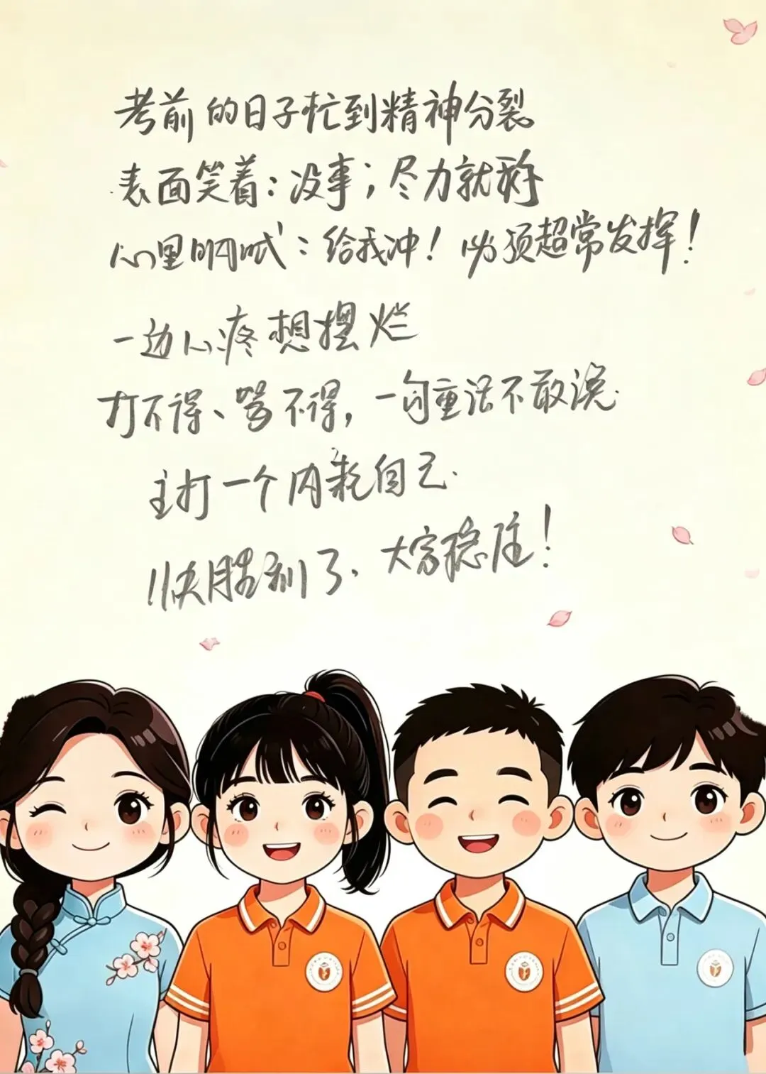 中考妈妈,一半心疼,一半煎熬-第1张图片-四季读书网