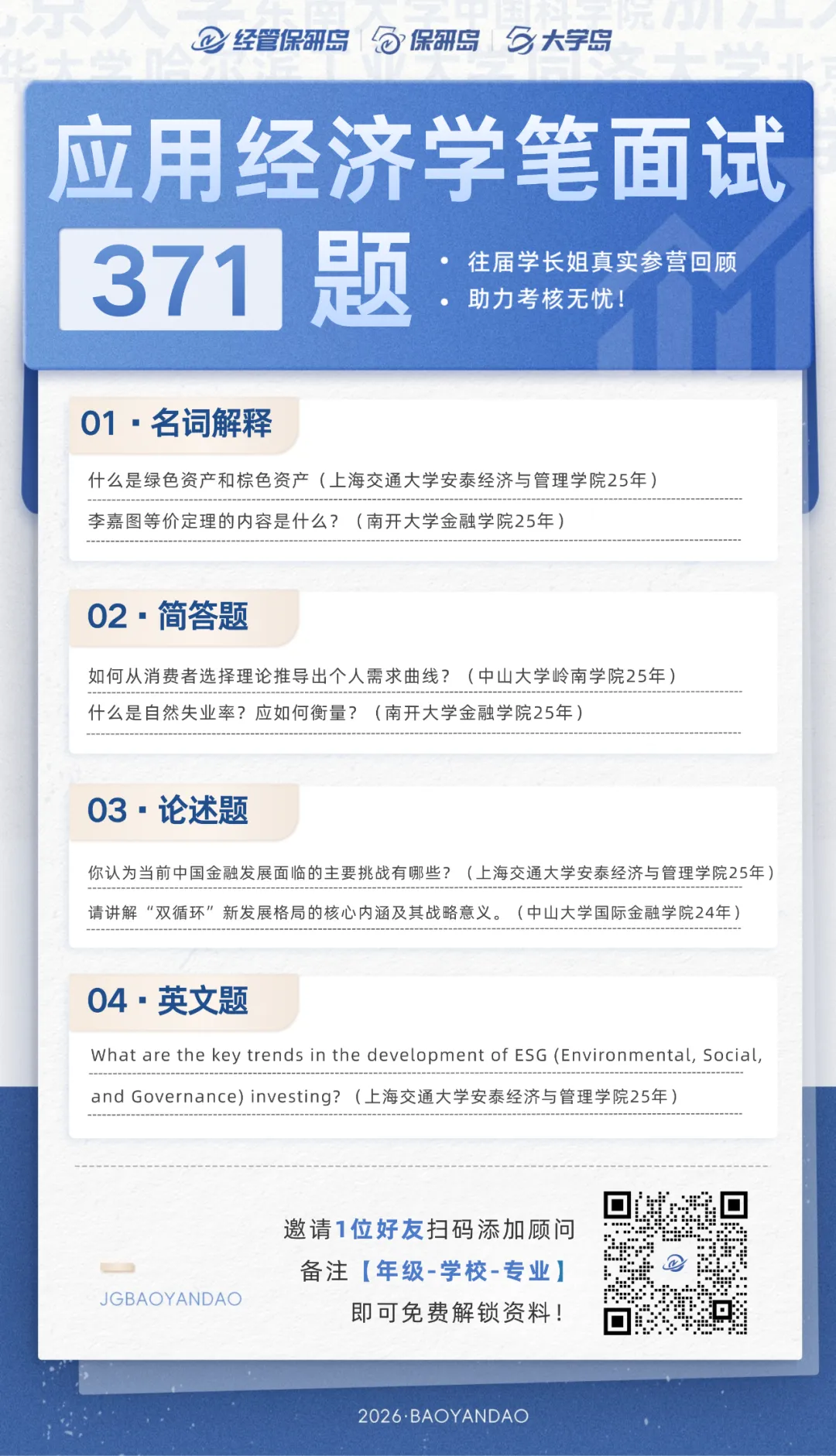 专业真题 | 应用经济学笔面试371题-第8张图片-四季读书网