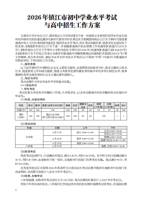 镇江中考倒计时14天,有什么需要注意的-第3张图片-四季读书网