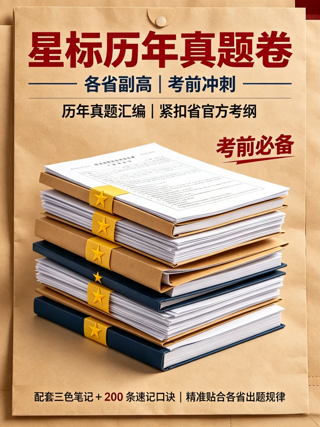 星标历年真题卷上线|紧扣各省考纲,正副高考前冲刺专用-第1张图片-四季读书网