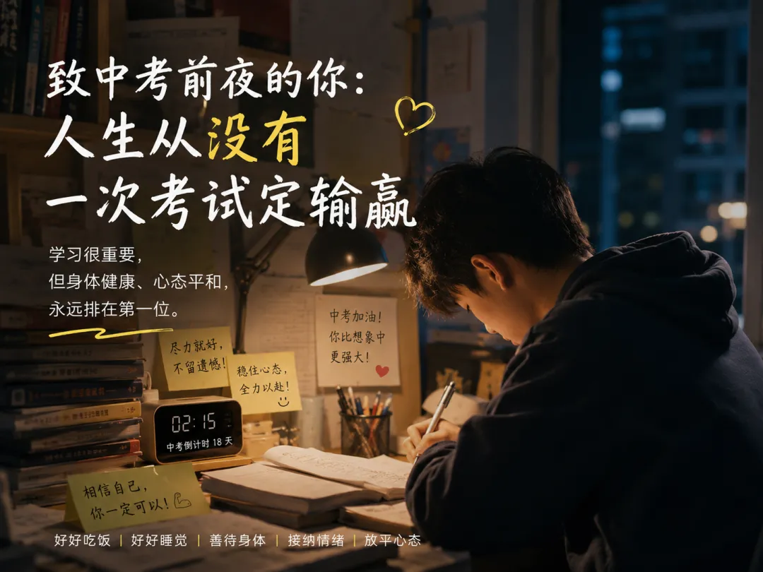 中考前夕,一个失眠到凌晨2点的孩子,把我看沉默了-第1张图片-四季读书网