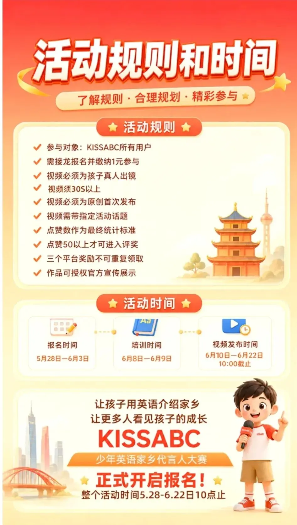 1元参赛|别让孩子的英语,只停留在试卷上!这个夏天,用世界语言为家乡代言-第5张图片-四季读书网