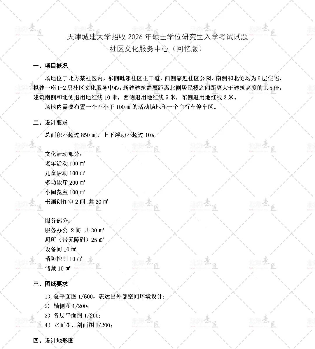 【快题改图日志】建筑学考研春季快题营·社区文化服务中心设计(天津城建大学2026年)-第1张图片-四季读书网 【快题改图日志】建筑学考研春季快题营·社区文化服务中心设计(天津城建大学2026年)-第1张图片-四季读书网