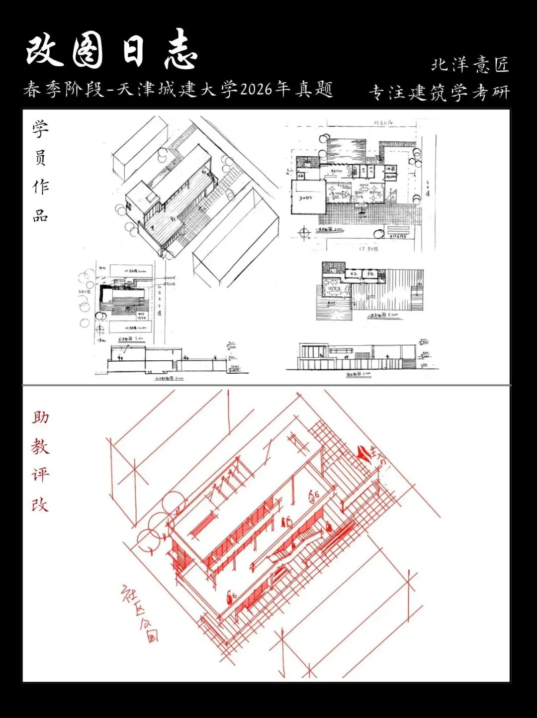 【快题改图日志】建筑学考研春季快题营·社区文化服务中心设计(天津城建大学2026年)-第29张图片-四季读书网 【快题改图日志】建筑学考研春季快题营·社区文化服务中心设计(天津城建大学2026年)-第29张图片-四季读书网