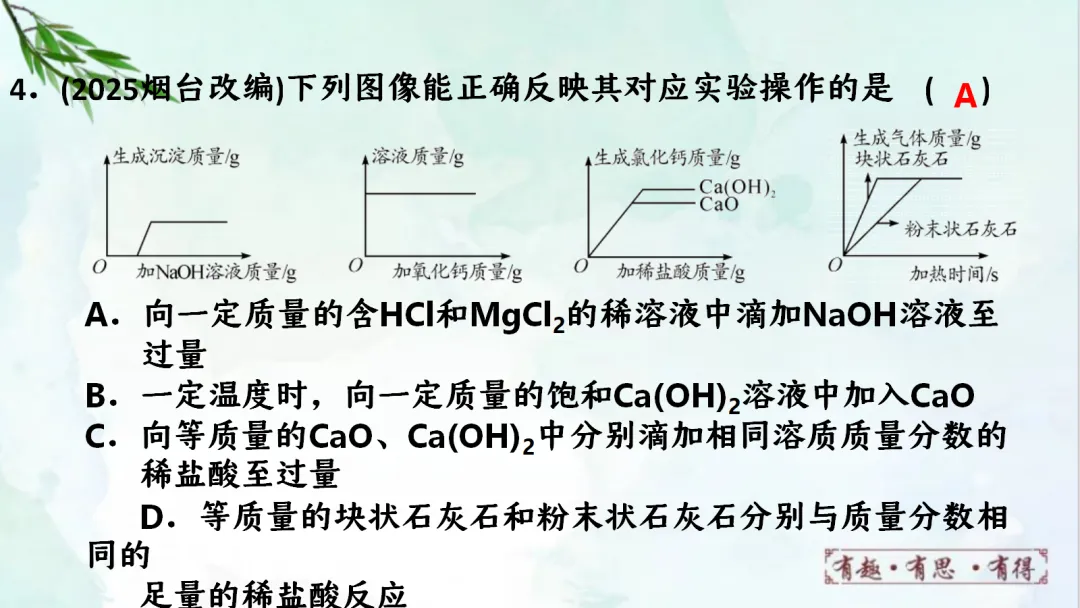 E60 二轮中考专题复习 决胜中考2026 优质课资源包 初中化学《专题复习---图像分析题》课件PPT+教学设计Word-第26张图片-四季读书网
