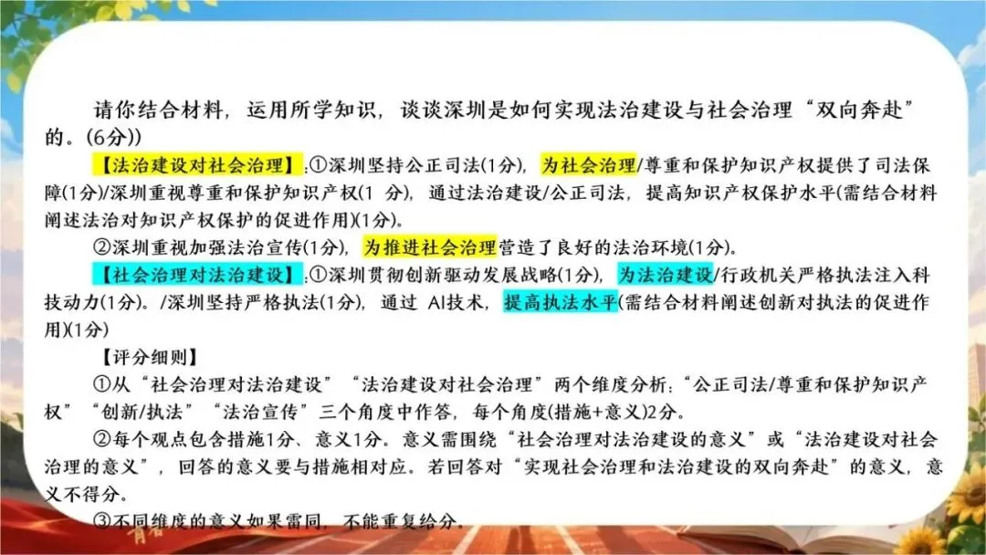 【初三下】【政治】九年级中考考前冲刺主题班会:中考政治最后一课-第34张图片-四季读书网 【初三下】【政治】九年级中考考前冲刺主题班会:中考政治最后一课-第34张图片-四季读书网