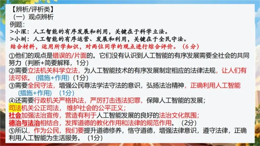 【初三下】【政治】九年级中考考前冲刺主题班会:中考政治最后一课-第40张图片-四季读书网 【初三下】【政治】九年级中考考前冲刺主题班会:中考政治最后一课-第40张图片-四季读书网
