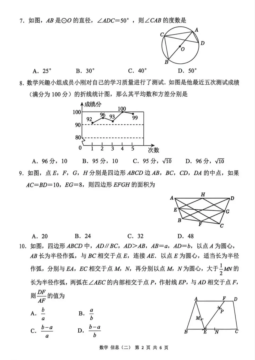 2026年邵阳邵东市中考数学二模试题【含解析】-第4张图片-四季读书网