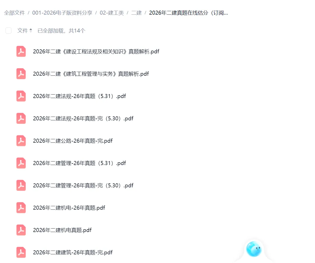 2026年二建真题【考完对答案】-第1张图片-四季读书网