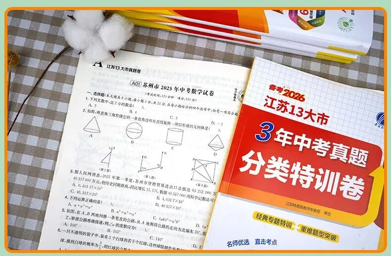 春雨江苏13大市中考真题2026新版 初三全科模拟试卷 语文数学英语备考资料-第11张图片-四季读书网