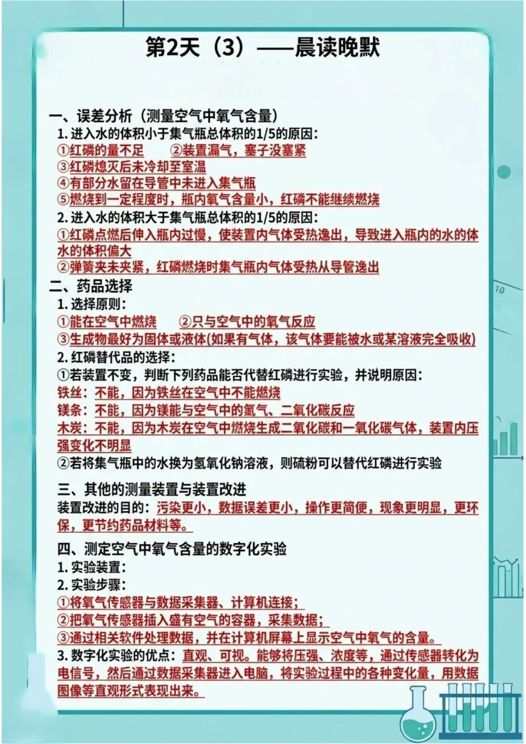 2026中考化学知识点晨读晚默-第6张图片-四季读书网