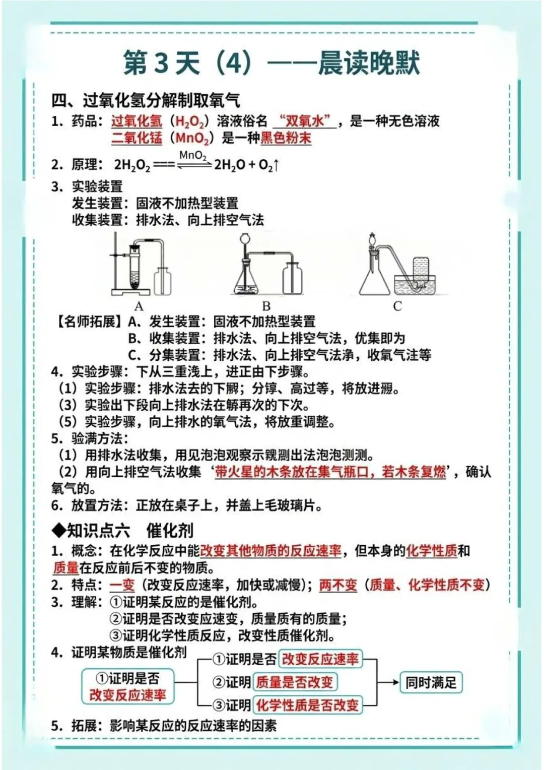 2026中考化学知识点晨读晚默-第10张图片-四季读书网