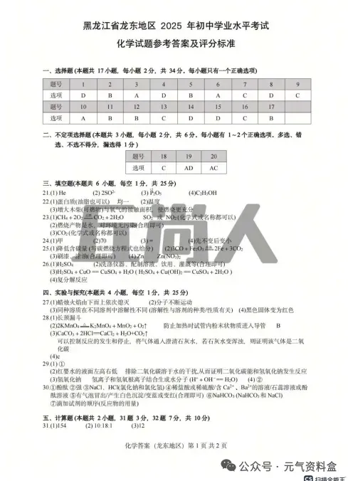 【2025中考】全国各省市中考真题试卷电子版||试题答案PDF(全科目)中考答案解析-第13张图片-四季读书网
