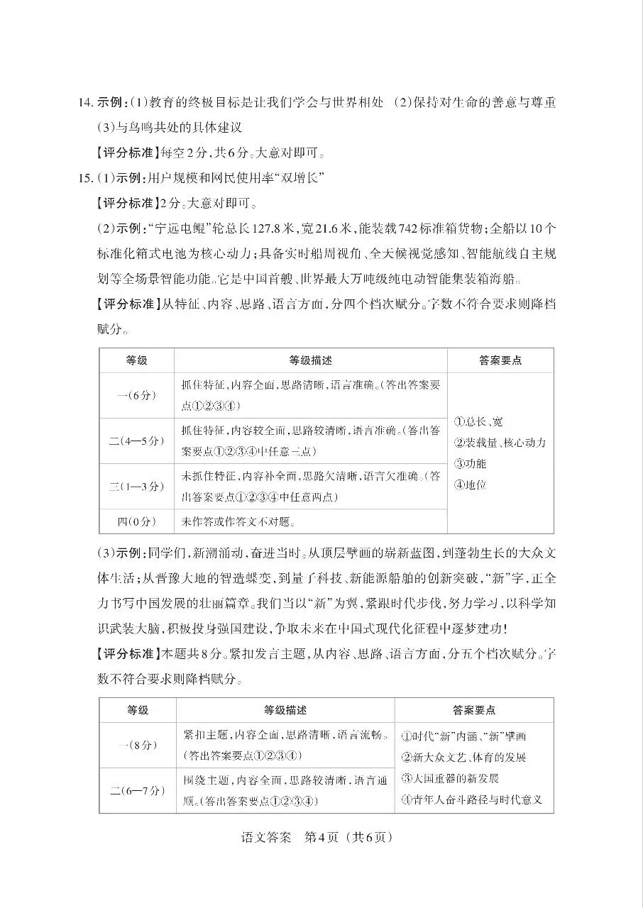 【语文】2026年山西中考模拟考试五(B卷)-第12张图片-四季读书网
