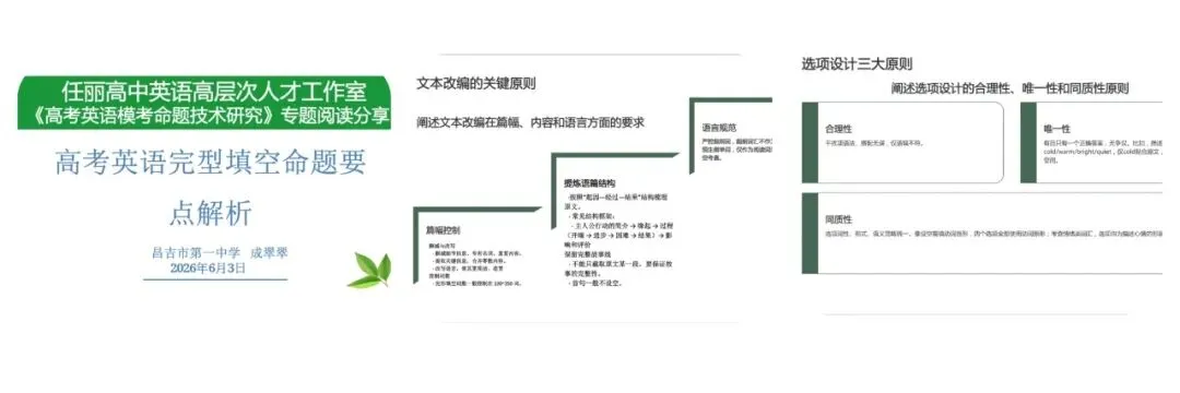 [共读·成长]——《高考英语模考命题技术探究》读书分享研讨系列(二)-第4张图片-四季读书网