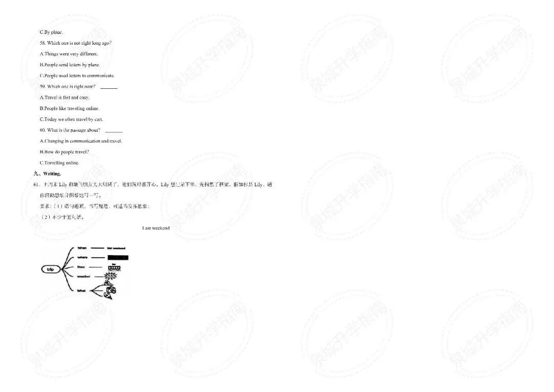 【济南小升初】2025 六年级英语期末真题-第27张图片-四季读书网