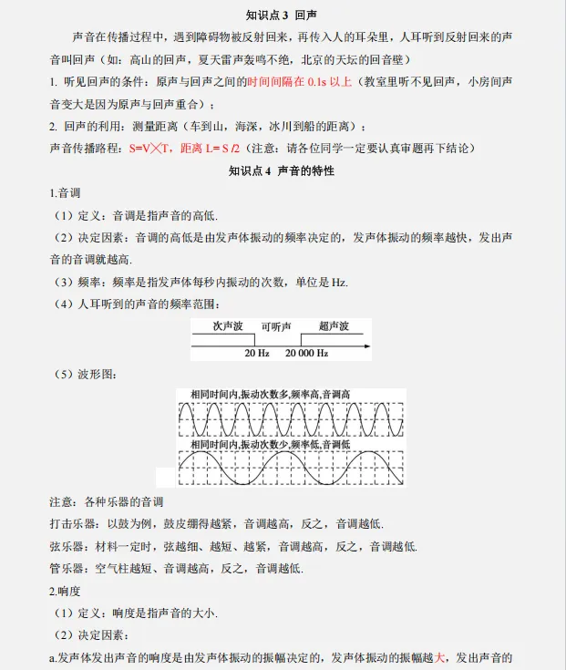 【回归课本】2026中考物理教材重点知识分类清单,巩固基础,查漏补缺!-第5张图片-四季读书网