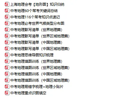 2026上海初中会考预测卷+历年真题+必背知识点汇总【地理/科学/生物】-第7张图片-四季读书网