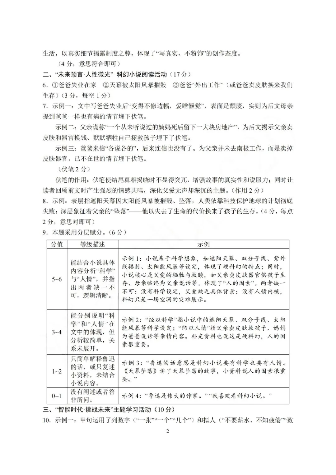 杭州市萧山区2026年中考仿真测试(二模 全科试题+答案)-第45张图片-四季读书网