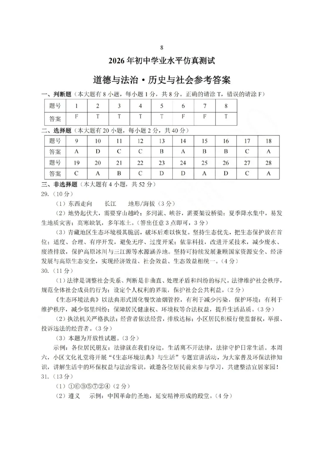 杭州市萧山区2026年中考仿真测试(二模 全科试题+答案)-第55张图片-四季读书网