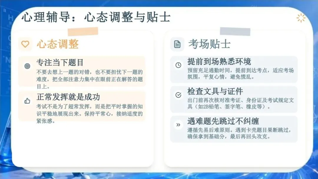 【初三下】化学中考冲刺班会 PPT:从元素到未来 | 九年级化学考前冲刺:核心考点梳理与应试技巧(文末免费领取)-第11张图片-四季读书网
