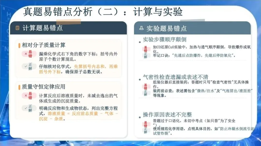 【初三下】化学中考冲刺班会 PPT:从元素到未来 | 九年级化学考前冲刺:核心考点梳理与应试技巧(文末免费领取)-第16张图片-四季读书网