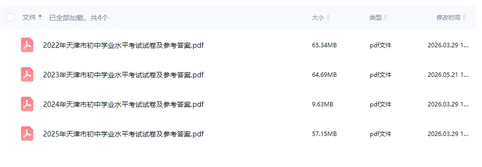 冲刺中考|四年全科真题免费领-第1张图片-四季读书网
