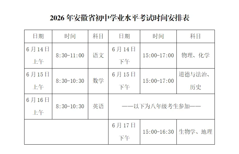 即日起可查询!肥东县2026年中考考点公布-第8张图片-四季读书网