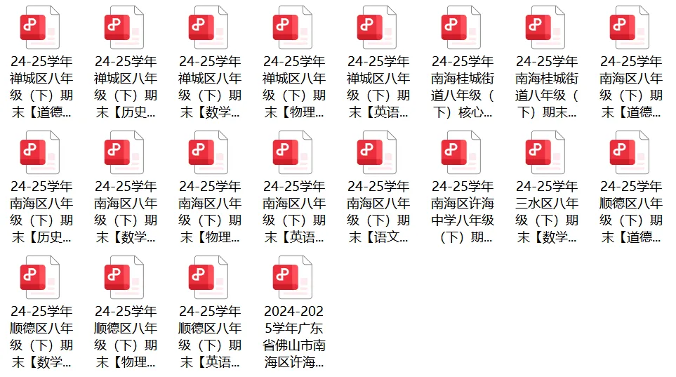速领!佛山初中下学期往年期末考真题汇总~-第5张图片-四季读书网