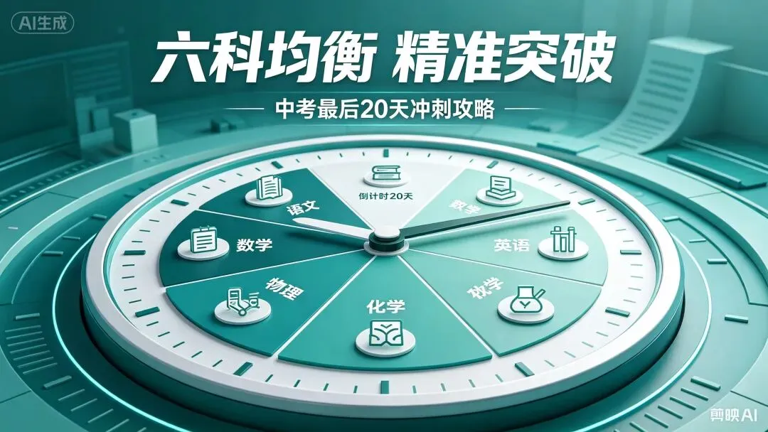 中考最后20天冲刺攻略:找准方向,六科稳步抢分-第2张图片-四季读书网