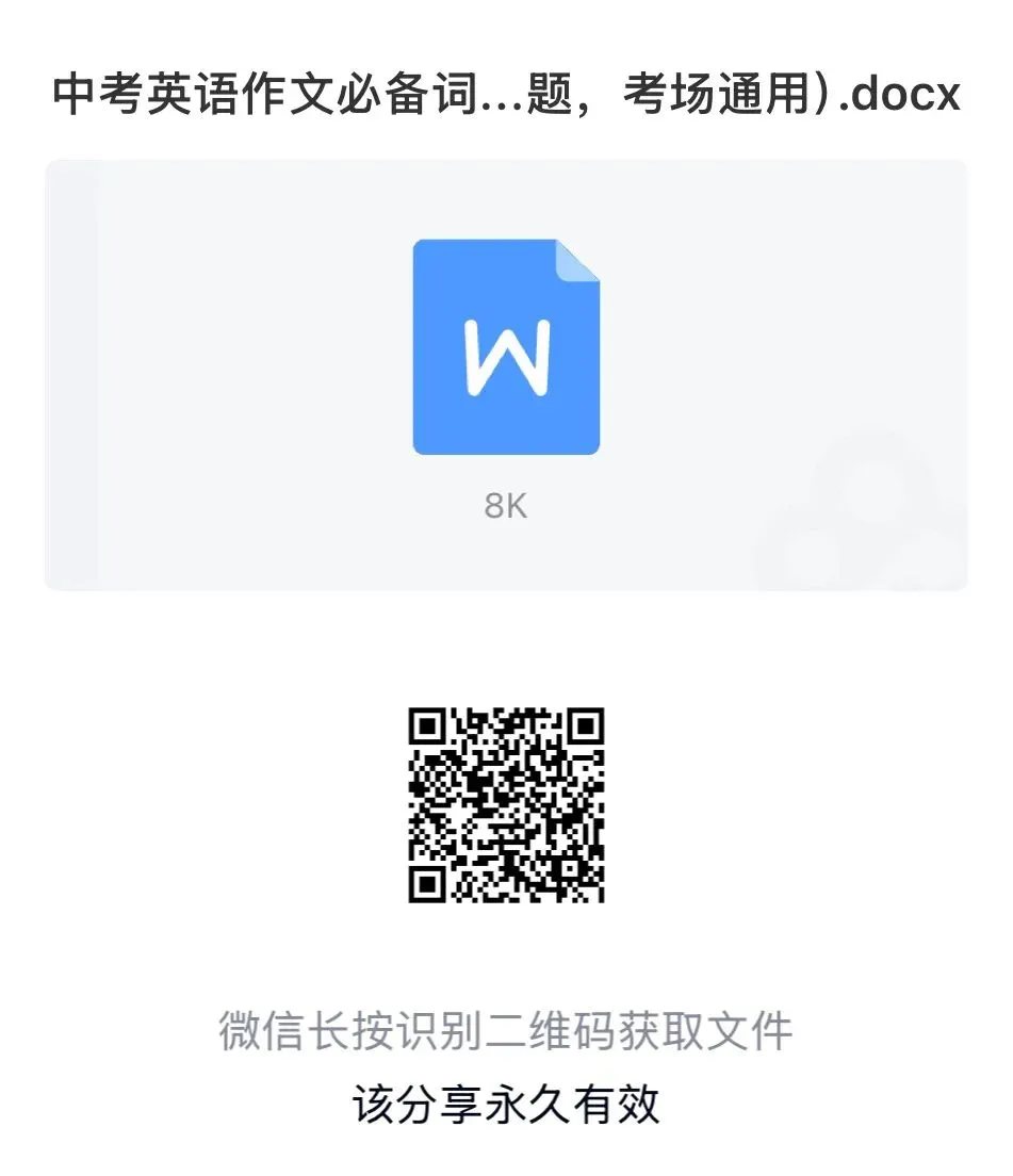 中考英语作文必备句型总结(6大话题)-第2张图片-四季读书网