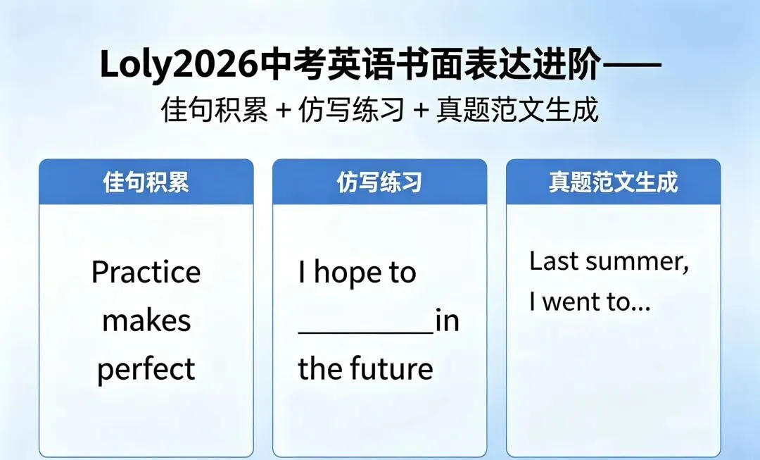 英语时文:2026中考英语书面表达进阶—— 佳句积累 + 仿写练习 + 真题范文-第2张图片-四季读书网