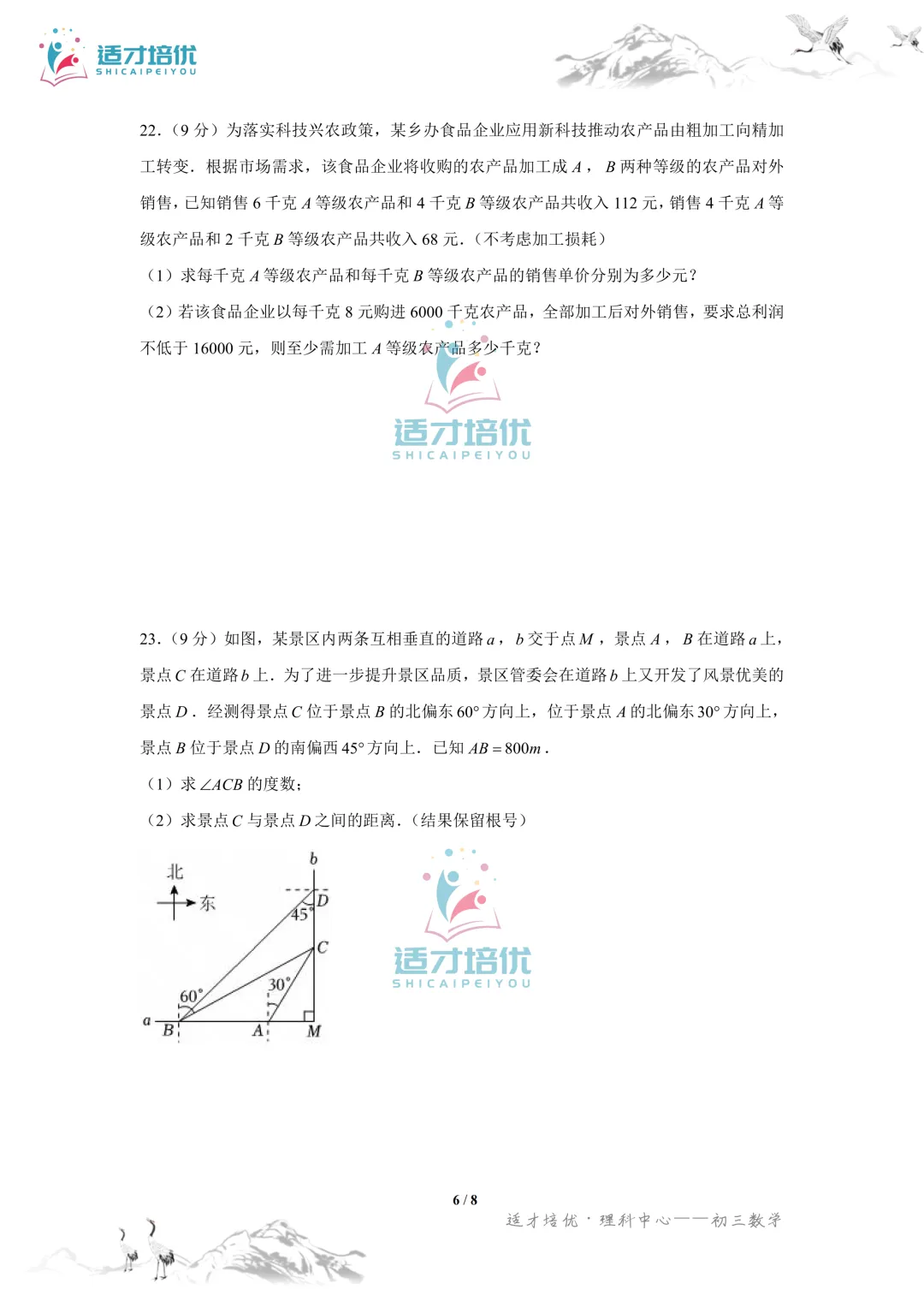 【适才培优】初三数学中考长沙市+湖南省-第20张图片-四季读书网