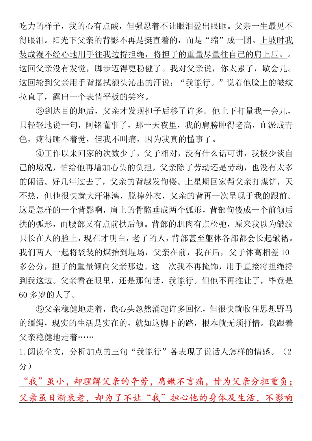 小升初六年级语文毕业升学测试卷+期末模拟试卷(2套)-第29张图片-四季读书网