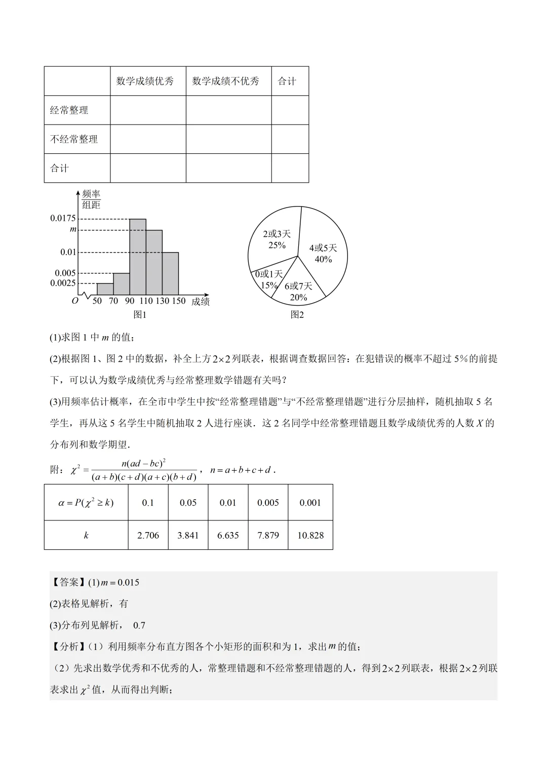 深圳外国语学校高二数学期末模拟试卷及答案(2026.6)-第18张图片-四季读书网