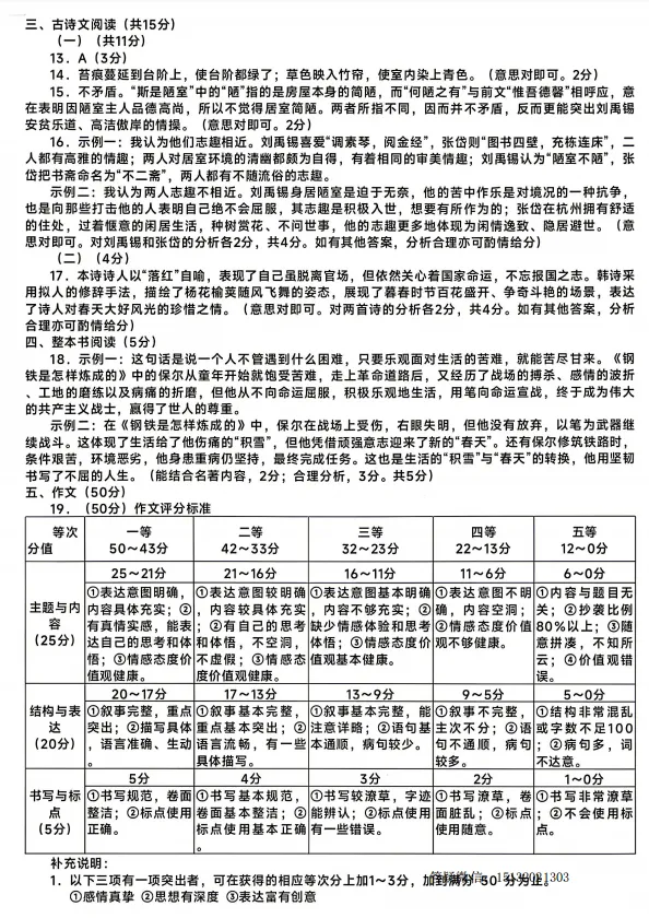 2025春七下期末语文试卷含答案-第9张图片-四季读书网 2025春七下期末语文试卷含答案-第9张图片-四季读书网