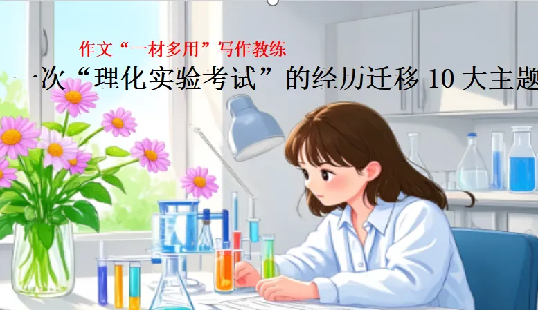 2026年中考作文“一材多用”写作教练:一次“理化实验考试”的经历迁移10大主题-第2张图片-四季读书网 2026年中考作文“一材多用”写作教练:一次“理化实验考试”的经历迁移10大主题-第2张图片-四季读书网